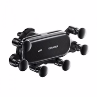 Automašīnas turētājs Essager "Gravity v2" melns (nav magnētisks / gaisa reste)