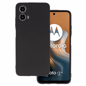 Viedtālruņa apvalks matēts melns Motorola Moto G34 5G