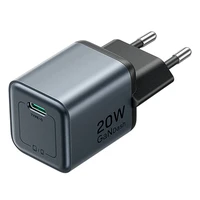 GaN Vention USB-C 20W lādētājs + USB-C-L 1m kabelis (pelēks)