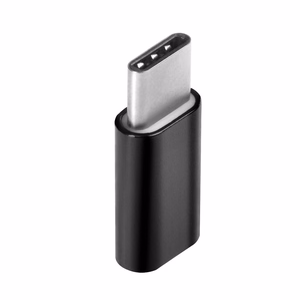 Адаптер Micro USB (мама) - Type C (папа) чёрный