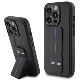 BMW Grip Hot Stamp viedtālruņa apvalks iPhone 15 Pro Max - melns