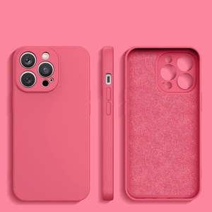 Silikona apvalks iPhone 14 Plus silikona apvalks fuksijas krāsas