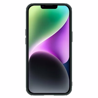 Nillkin Textured S vāciņš iPhone 14 Plus bruņu apvalks ar kameras vāciņu zaļš