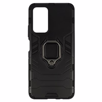 Viedtālruņa apvalks Ring Armor Case for Xiaomi Poco M4 Pro 5G - melns