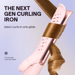 Hair straightening and curling tongs Wavytalk Whirlwind Pro pink