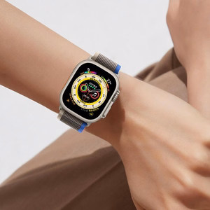 TECH-PROTECT NYLON APPLE WATCH 4 / 5 / 6 / 7 / 8 / 9 / SE / ULTRA 1 / 2 (42 / 44 / 45 / 49 MM) черный/оранжевый