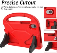 Futrālis bērniem Samsung X210/X215/X216 Tab A9 Plus 11.0/X230/X235/X236 Tab A11 Plus 11.0 sarkans