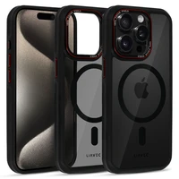 Liavec Hybrid MagSafe viedtālruņa apvalks iPhone 15 Pro Max pelēks