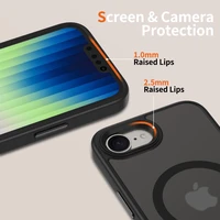 Tech-Protect MagMat MagSafe iPhone 16e viedtālruņa apvalks – matēti melns