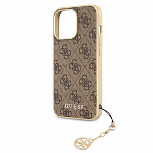 Guess GUHCP13LGF4GBR iPhone 13 Pro / 136,1" brūns/brūns maciņš 4G Charms Collection