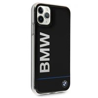 BMW Signature drukāts logotips apvalks iPhone 11 Pro Max - melns