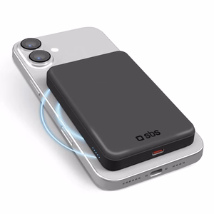 SBS Mag Power Qi2 5000 mAh внешний аккумулятор совместимый с MagSafe - Чёрный
