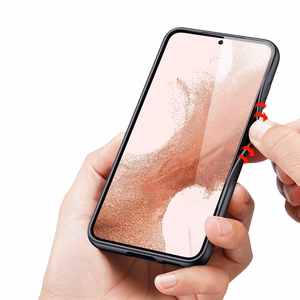 Dux Ducis Fino viedtālruņa apvalks Samsung Galaxy S23+ ar silikona rāmi pelēks