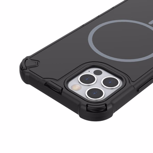 Чехол Defender 2in1 Mag для iPhone 12 6,1" чёрный