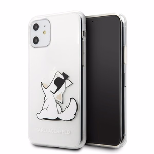 Чехол Karl Lagerfeld Choupette Fun для iPhone 11 / Xr - прозрачный