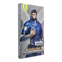 Aizsargstikls 5D Mr. Monkey Glass - Apple iPhone 14 Pro Max melns (Aizsarg pret lūzumiem ar Airbaga)