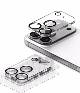 Ringke Camera Full Cover kameras aizsargstikls, 2 gab. komplekts iPhone 18 Pro, melns