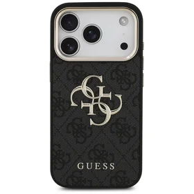 Guess 4G Big 4G Classic Logo viedtālruņa apvalks iPhone 17 Pro - melns un zelta