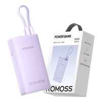Portatīvais lādētājs Romoss PHA10 10000mAh 22.5W (violeta)