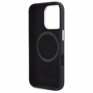 Mercedes MEHMP16L23SUVSK iPhone 16 Pro 6.3" black/black hardcase Silicone Vertical Tonal Stripes MagSafe