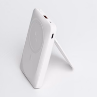 Portatīvais lādētājs saderīgs ar MagSafe Forcell F-Energy MagStand F10K2 QC3.0 PD 5A 20W 10000 mAh balta