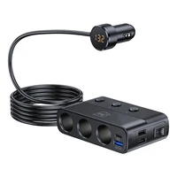 Auto lādētājs 3mk Auto strāvas sadalītājs 120W 3xUSB-A/USB-C/3xDC