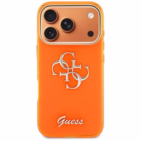 Guess IML 4G Script Metal Maciņš for iPhone 17 Pro - oranžs