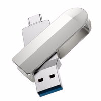 HOCO zibatmiņa USB A + Type C UD10 128GB USB3.0