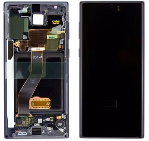 LCD screen Samsung N970F Note 10 with touch screen and frame black original (used Grade C)