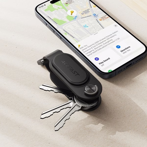 Acefast S4 Bluetooth Keychain Locator Compatible with Apple Find My - Black