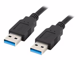 Lanberg USB-A kabelis 3.0 0.5m melns