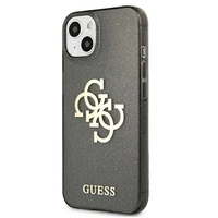 Guess GUHCP13SPCUGL4GBK iPhone 13 mini 5.4" melns cietais apvalks Spīguļu 4G Liels Logotips