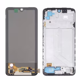 LCD Displejs Saderīgs ar Xiaomi Redmi Note 10 / Note 10S / Poco M5s Melns ar Frame HQ