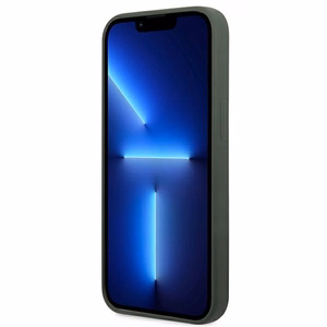 Guess Silikona Logo Plate Magnētiskais apvalks iPhone 13 Pro / iPhone 13 - zaļš