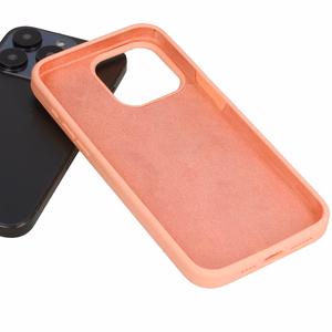 Silicone Lite viedtālruņa apvalks iPhone 17 Air persikains