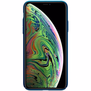 Nillkin Super Frosted Shield vāciņš ierīcei Apple iPhone 11 Pro Max, ar logotipa izgriezumu, pāva zils
