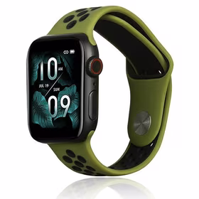 Beline Siksniņa Apple Watch Sport Silicone 38/40/41mm zaļš/melns