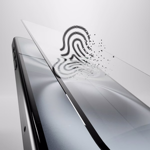 Puro Elastīgais Stikls D3O Hibrīda Stikls ar Melnu Rāmi iPhone 16 / iPhone 15 / iPhone 15 Pro