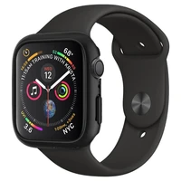 Spigen Thin Fit viedtālruņa apvalks Apple Watch 4/5/6/SE (44mm) - melns