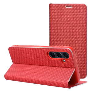 Flip case for Xiaomi Redmi NOTE 14 4G (GLOBAL - 163.25 x 76.55 x 8.16mm) Luna Book Carbon red