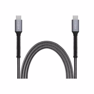 FIXED Armor FIXDA-CC12-GR – USB-C–USB-C kabelis, 1.2 m, 240 W, pelēks