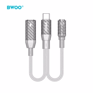 BWOO 2 in 1 Adapteris Lightning / Type C to 3.5MM Jack BZ67