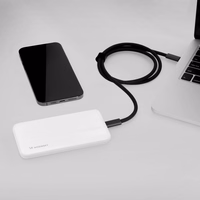 Portatīvais lādētājs Wozinsky Li-Po 10000mAh 2x USB balts (WPBWE1)