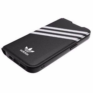 Adidas OR Viedtālruņa apvalks Booklet PU iPhone 14 Pro melns/balts 50196