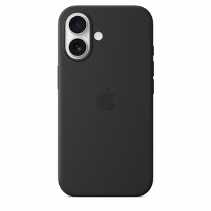 Apple Silicone Case - silikona maciņš ar MagSafe priekš iPhone 16 (melns)