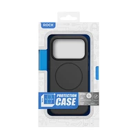 Rock Armor Matte magnētiskā sērijas viedtālruņa apvalks Iphone 17 Pro Max melns