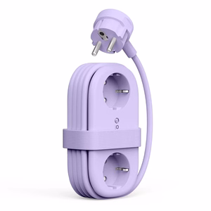 Orico AP3 65W GaN 6in1 strāvas sadalītājs 2x AC + 2x USB-A + 2x USB-C - violets