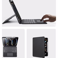 DUX DUCIS planšetdatora apvalks DK salokāms ar bezvadu tastatūru skirtas iPad Pro 13 (2024) - melns (m)