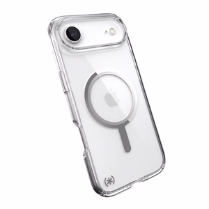 Speck Presidio Perfect-Clear MagSafe vāciņš ierīcei iPhone Air, “Clear / Silver” krāsā