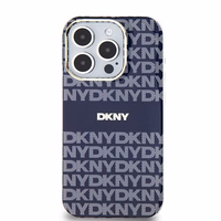 DKNY IML mono un svītrainais magnētiskais viedtālruņa apvalks iPhone 15 Pro – zils
